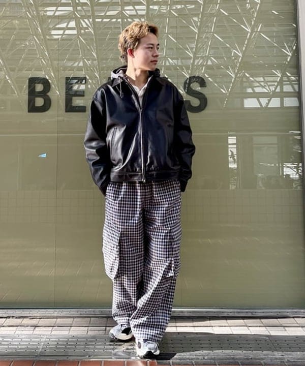 【10/31日まで限定値下げ】 BEAMS スタジャン 黒 BEAMS（ビームス）の「BEAMS / スタジアム ジャンパー 14FW