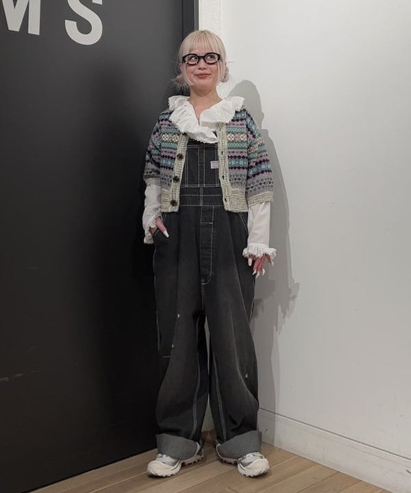 ando naoさんの「BEAMS WOMEN｜フェアアイル 5分袖 カーディガン」を使ったコーディネート