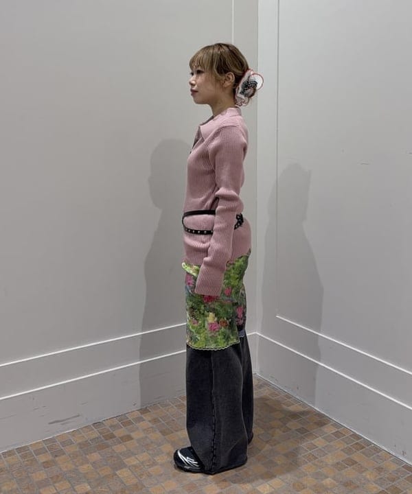 まゆちゃんさんの「BEAMS WOMEN｜リブ ニット ポロシャツ」を使ったコーディネート