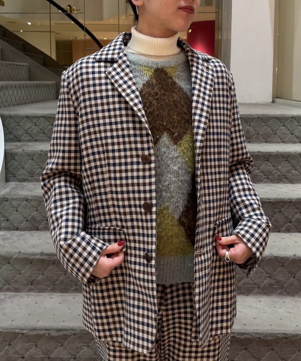 ちりこさんの「BEAMS WOMEN｜14ゲージ リブ タートル ネック ニット」を使ったコーディネート