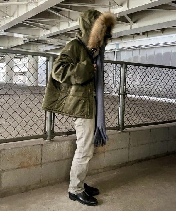 翔さんの「BEAMS WOMEN｜シャギー ビッグ マフラー」を使ったコーディネート