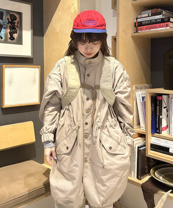 ナツハさんの「BEAMS WOMEN｜maturely / メモリー ツイル ミリタリー コート」を使ったコーディネート