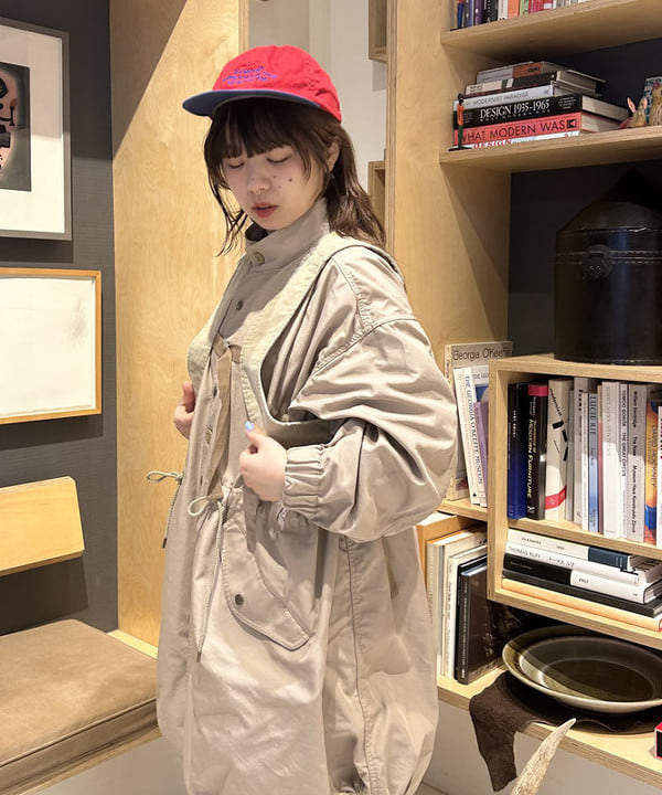 ナツハさんの「BEAMS WOMEN｜maturely / メモリー ツイル ミリタリー コート」を使ったコーディネート