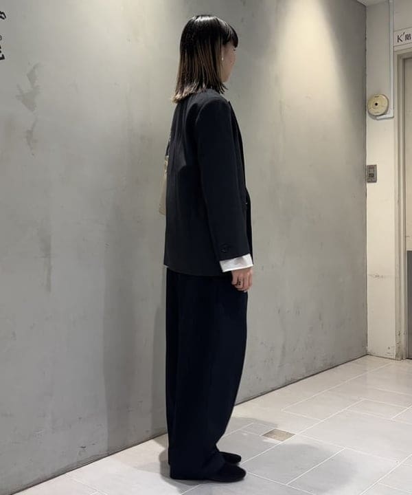 中平 あみさんの「BEAMS WOMEN｜ダブルクロス ロング ジャケット」を使ったコーディネート