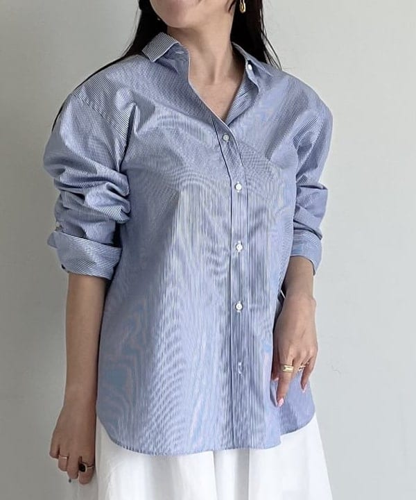 関 桂子さんの「BEAMS WOMEN｜ベーシック オーバーシャツ」を使ったコーディネート