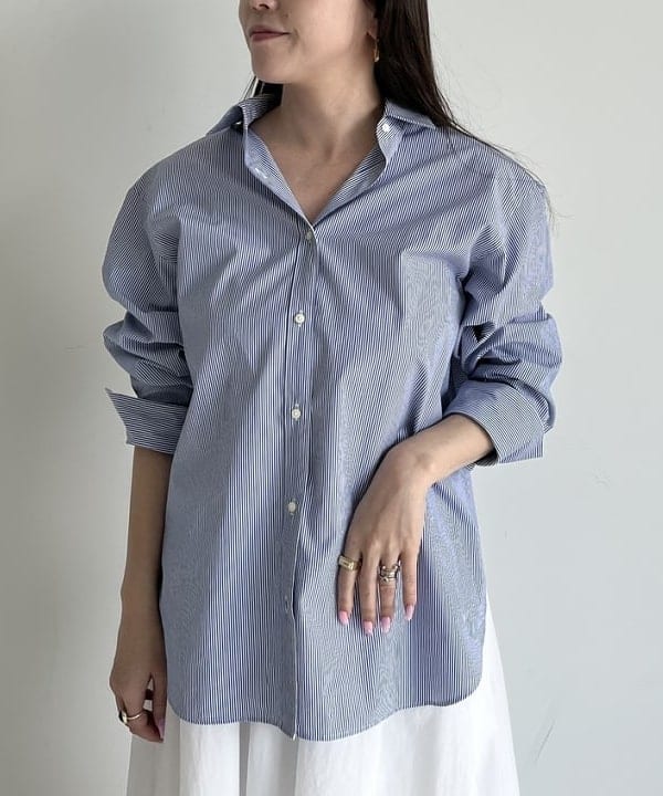 関 桂子さんの「BEAMS WOMEN｜ベーシック オーバーシャツ」を使ったコーディネート