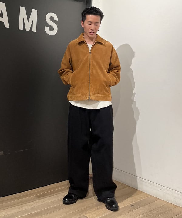 BANさんの「BEAMS WOMEN｜ワイドストレート ウィンドストップ スウェットパンツ」を使ったコーディネート