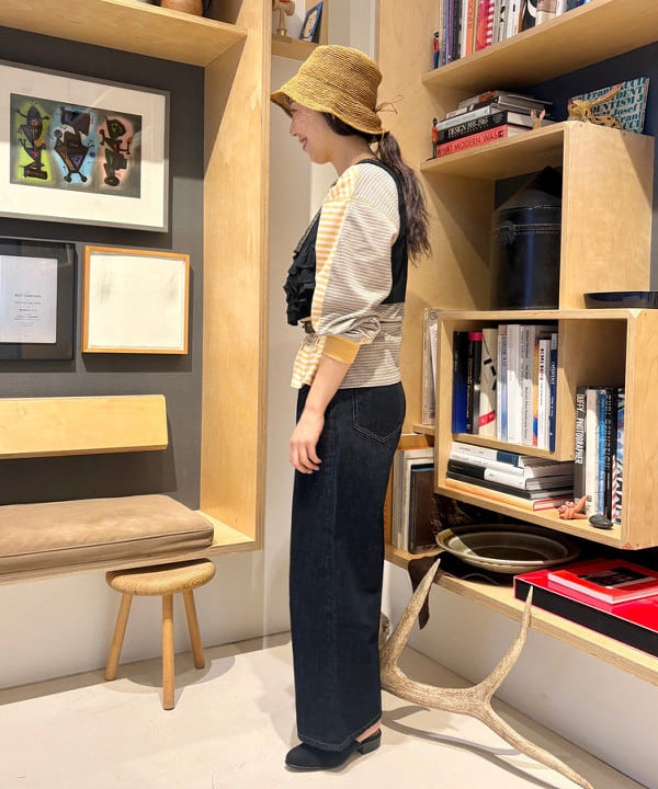 おのすさんの「BEAMS WOMEN｜アバカ クロッシェ ハット」を使ったコーディネート