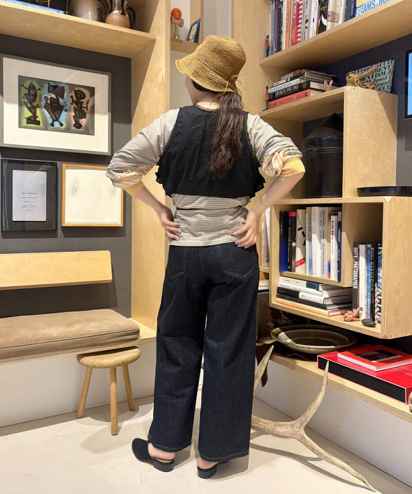 おのすさんの「BEAMS WOMEN｜アバカ クロッシェ ハット」を使ったコーディネート