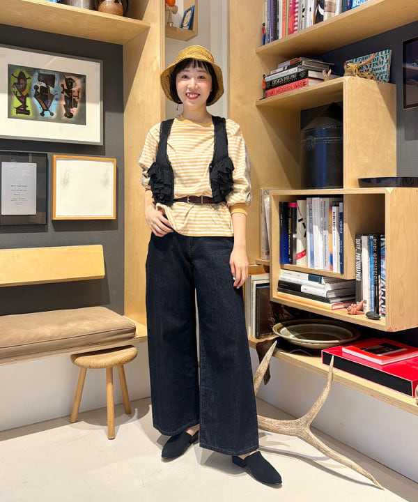 おのすさんの「BEAMS WOMEN｜アバカ クロッシェ ハット」を使ったコーディネート