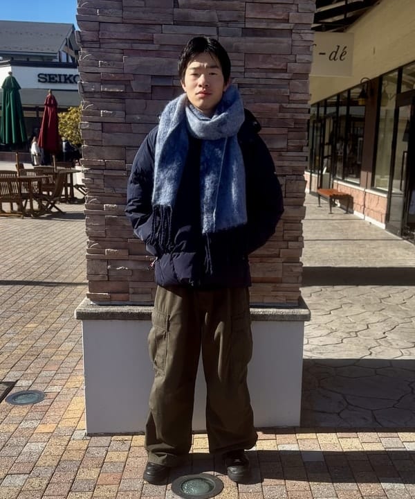 大理石紋毛絨圍巾