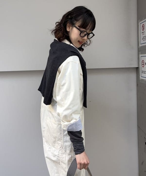 み　う　ちさんの「BEAMS WOMEN｜リブタートル ロングスリーブ カットソー」を使ったコーディネート