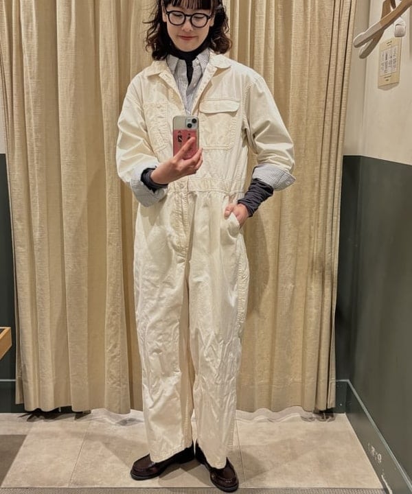 み　う　ちさんの「BEAMS WOMEN｜リブタートル ロングスリーブ カットソー」を使ったコーディネート