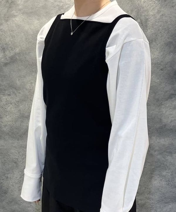 菜月さんの「BEAMS WOMEN｜コットンキュプラ ラウンドヘム ロングスリーブ Tシャツ」を使ったコーディネート