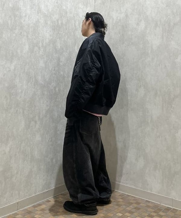 菊田 悠さんの「BEAMS WOMEN｜【ワイドフィット】クレイジー MA-1」を使ったコーディネート