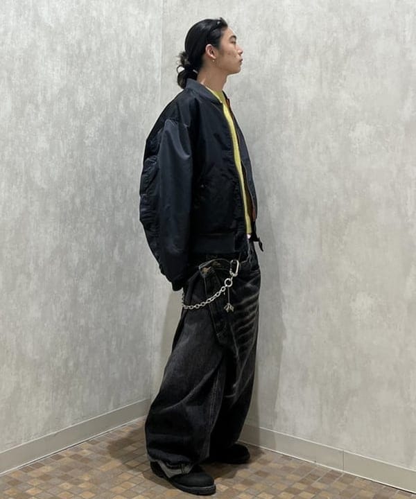 菊田 悠さんの「BEAMS WOMEN｜【ワイドフィット】クレイジー MA-1」を使ったコーディネート