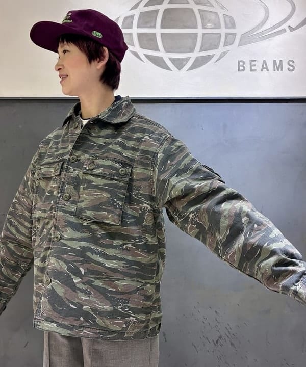 木村 梨香さんの「BEAMS WOMEN｜リップストップ ミリタリー ブルゾン」を使ったコーディネート