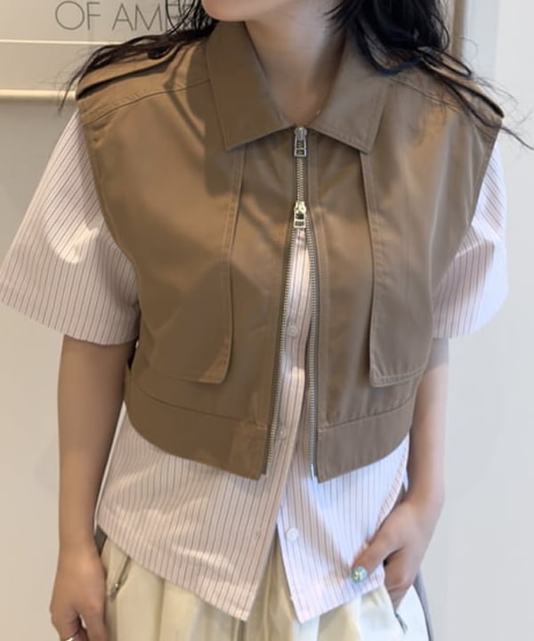 須賀さんの「BEAMS WOMEN｜サイドライン ギャザー スカート」を使ったコーディネート