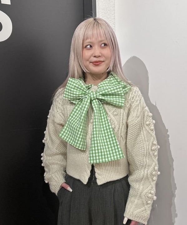 ando naoさんの「BEAMS WOMEN｜ヘリンボーン ハイウエスト ワイド パンツ」を使ったコーディネート