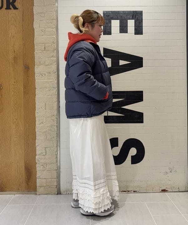 大石彩可さんの「BEAMS WOMEN｜リバーシブル ダウン ジャケット」を使ったコーディネート