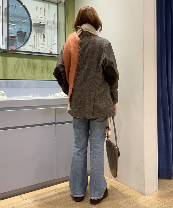 大木さんの「BEAMS WOMEN｜ツイード スリーボタン ビッグジャケット」を使ったコーディネート