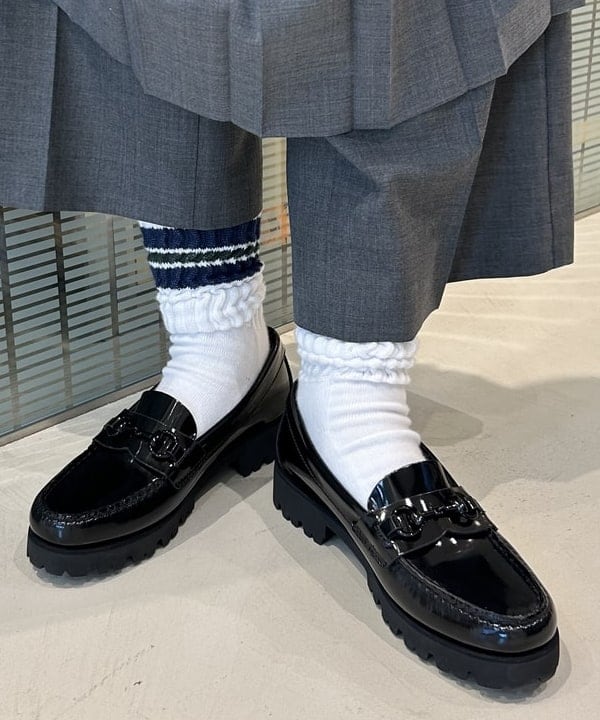 清水 彩乃さんの「BEAMS WOMEN｜ライン ルーズソックス」を使ったコーディネート