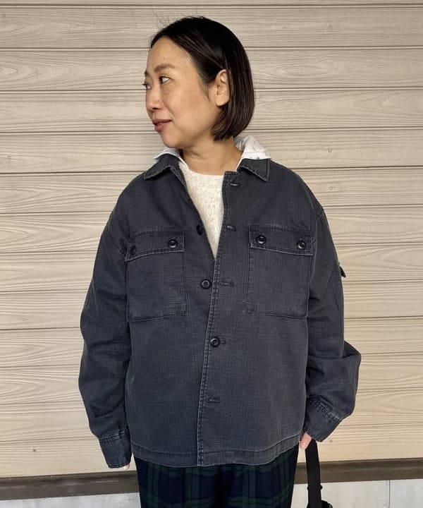 つぼさんの「BEAMS WOMEN｜リップストップ ミリタリー ブルゾン」を使ったコーディネート