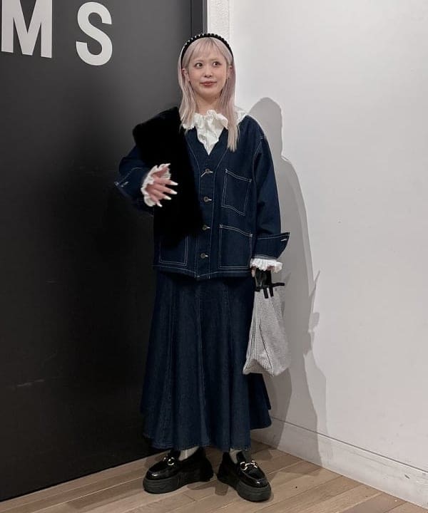 ando naoさんの「BEAMS WOMEN｜デニム エンジニア ジャケット」を使ったコーディネート