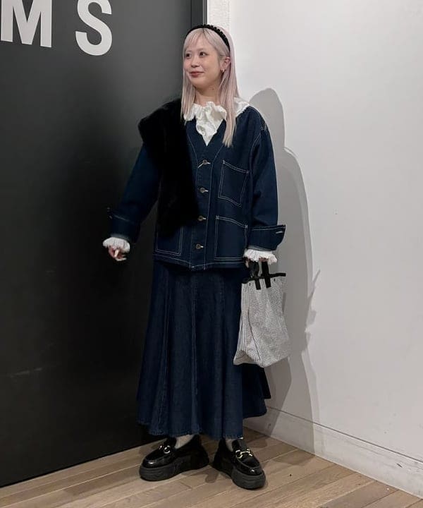 ando naoさんの「BEAMS WOMEN｜デニム エンジニア ジャケット」を使ったコーディネート