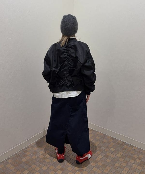 まゆちゃんさんの「BEAMS WOMEN｜ギャザー アーム MA-1」を使ったコーディネート