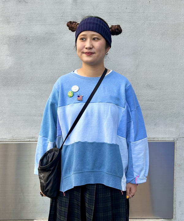 Kyooka Sayakaさんの「BEAMS WOMEN｜BEAMS BOY / フライス 1cm ボーダー」を使ったコーディネート