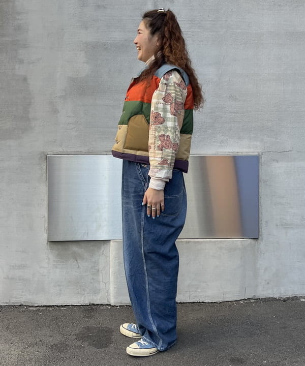 エノモト アミさんの「BEAMS WOMEN｜リブタートル ロングスリーブ カットソー」を使ったコーディネート