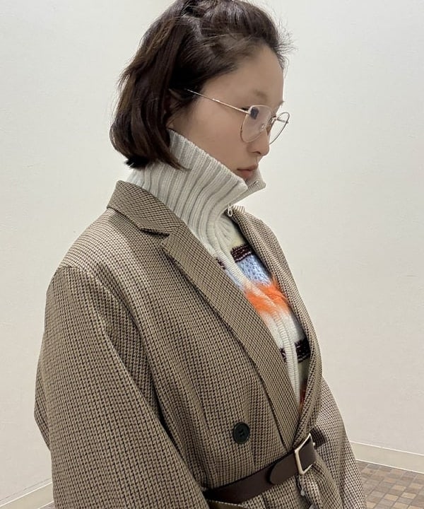 水野 萌香さんの「BEAMS WOMEN｜【別注】BOUSSOLE / ボーダージップ ニット カーディガン」を使ったコーディネート