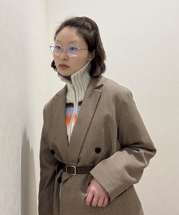 水野 萌香さんの「BEAMS WOMEN｜【別注】BOUSSOLE / ボーダージップ ニット カーディガン」を使ったコーディネート