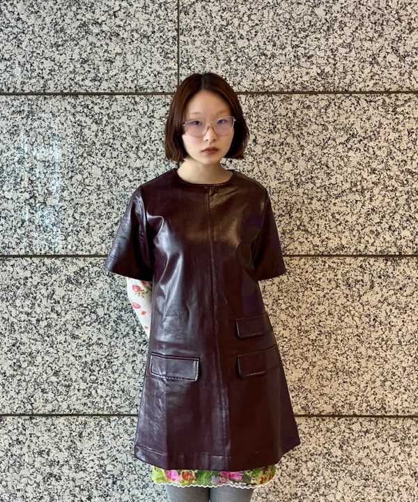 水野 萌香さんの「BEAMS WOMEN｜フェイクレザー ナカワタボマー ブルゾン」を使ったコーディネート