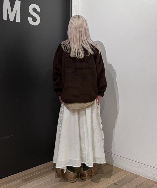 ando naoさんの「BEAMS WOMEN｜【別注】THE NORTH FACE PURPLE LABEL / フリース カーディガン」を使ったコーディネート