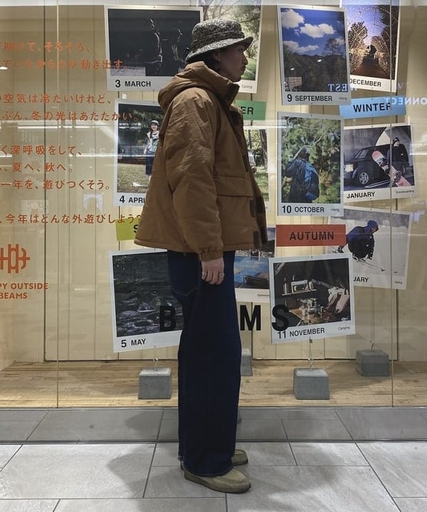 植木 竜也さんの「BEAMS WOMEN｜Dermizax (TM) リバーシブル ダウンジャケット」を使ったコーディネート