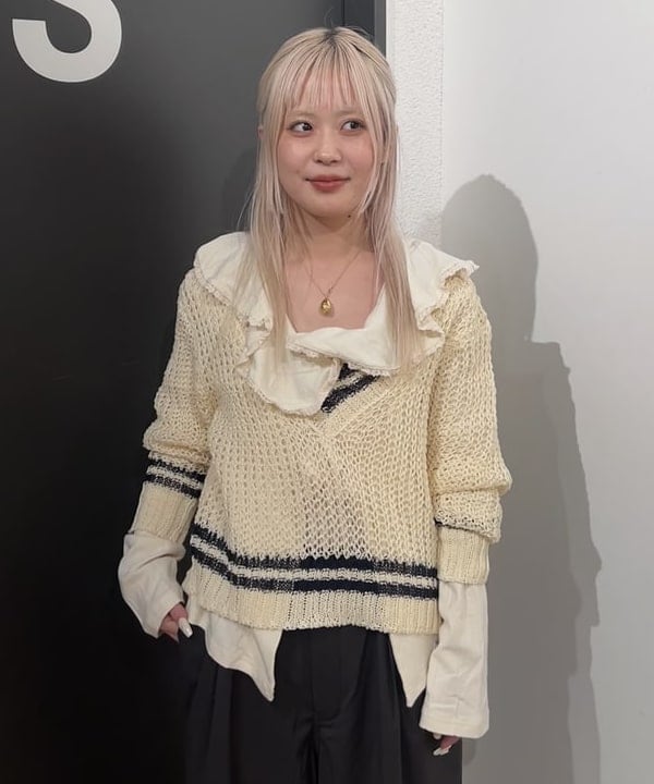ando naoさんの「BEAMS WOMEN｜ラッフル カーディガン」を使ったコーディネート
