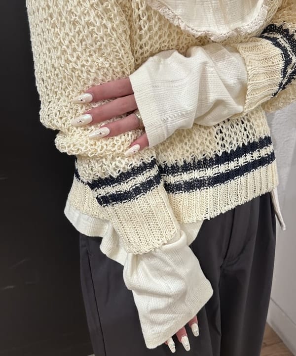 ando naoさんの「BEAMS WOMEN｜ラッフル カーディガン」を使ったコーディネート