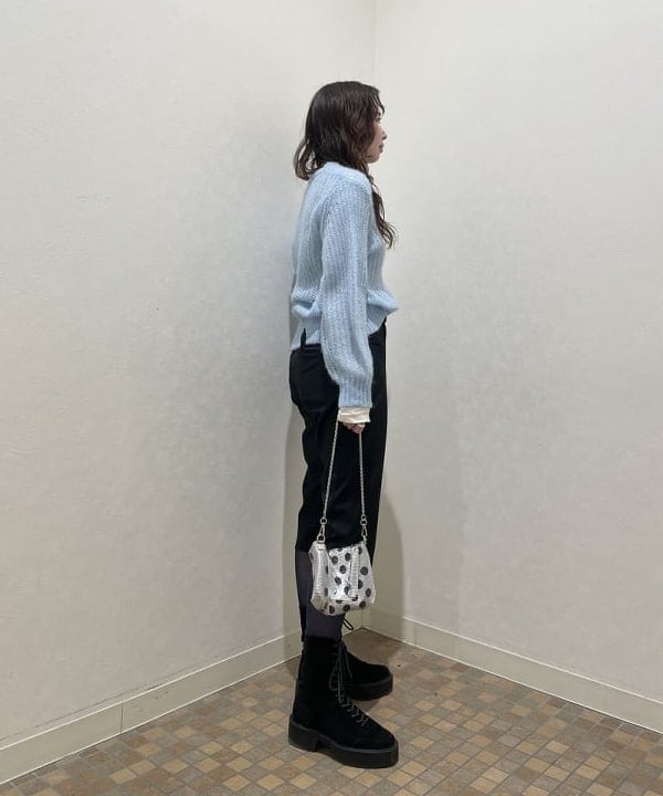 reiさんの「BEAMS WOMEN｜メタル メッシュ チェーン バッグ」を使ったコーディネート