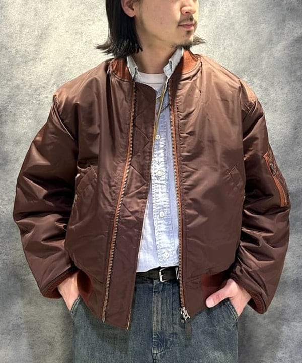 IHA(イハ)さんの「BEAMS WOMEN｜リラックスフィット THERMOLITE(R) MA-1 （撥水）」を使ったコーディネート