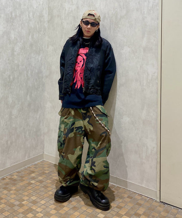 はるひむさんの「BEAMS WOMEN｜ユーズド加工 レザージップブルゾン」を使ったコーディネート