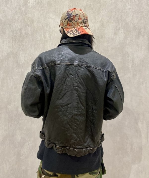 はるひむさんの「BEAMS WOMEN｜ユーズド加工 レザージップブルゾン」を使ったコーディネート