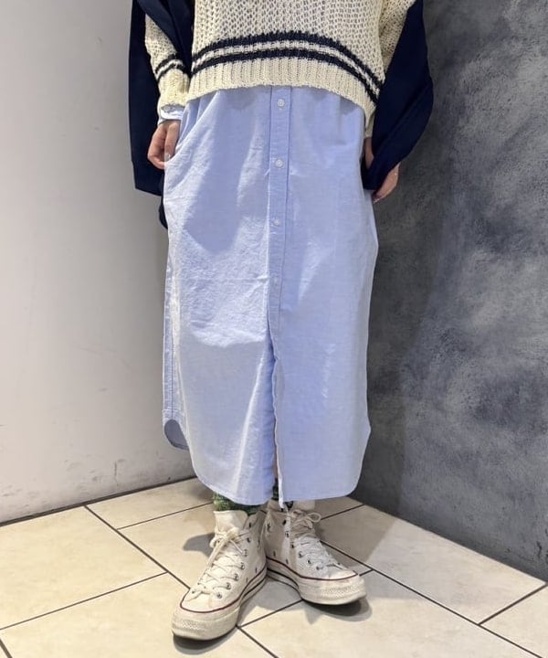 モモさんの「BEAMS WOMEN｜Vネック ライン プルオーバー」を使ったコーディネート