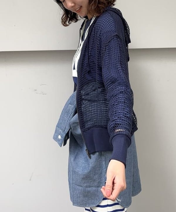 み　う　ちさんの「BEAMS WOMEN｜【別注】BUZZ RICKSON'S / シャンブレー ロングスリーブ シャツ」を使ったコーディネート