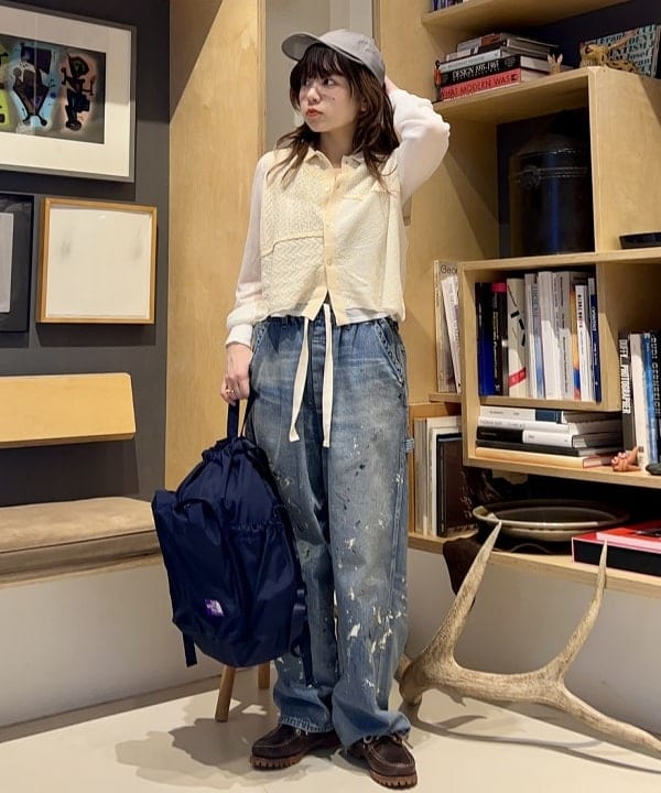 ナツハさんの「BEAMS WOMEN｜maturely / オープン ワーク レイヤード カーディガン」を使ったコーディネート