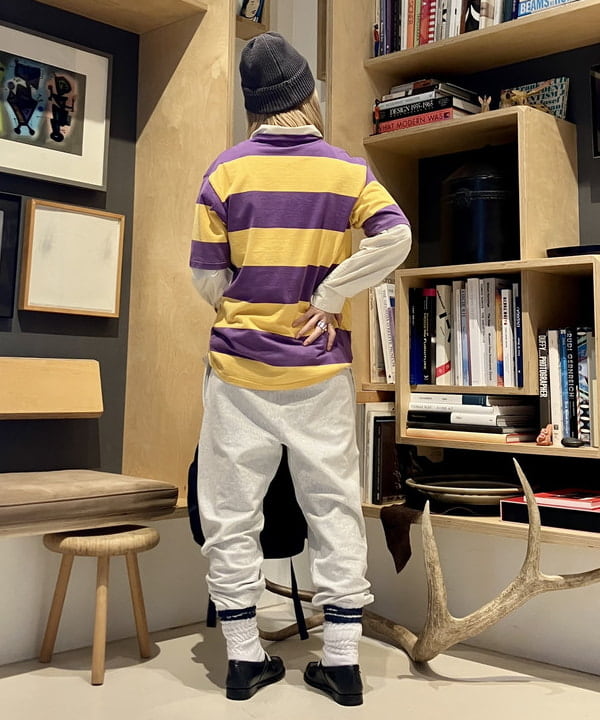 小原 もこさんの「BEAMS WOMEN｜ライン ルーズソックス」を使ったコーディネート