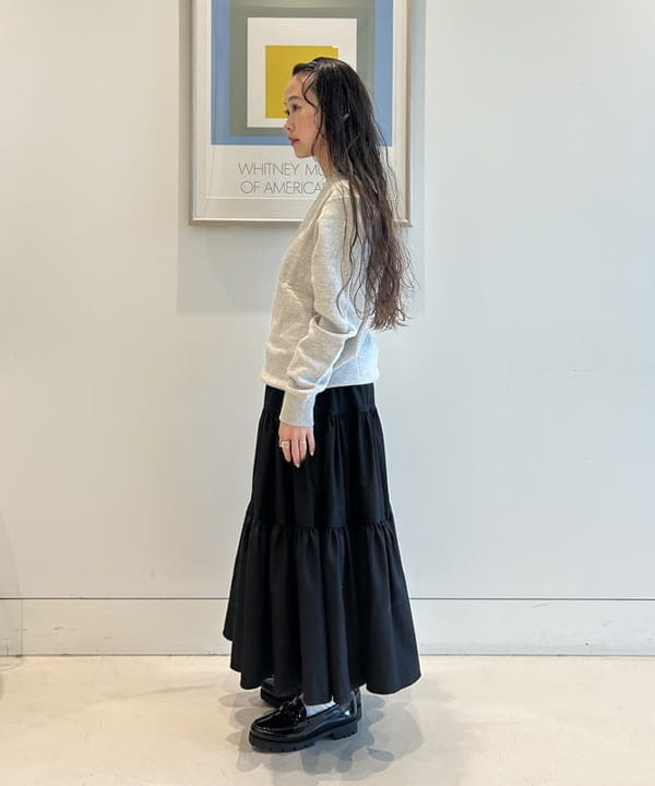 清水 彩乃さんの「BEAMS WOMEN｜BEAMS クルーネック スウェット」を使ったコーディネート