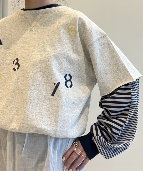 清水 彩乃さんの「BEAMS WOMEN｜スウィッチ ボーダー ロングスリーブ」を使ったコーディネート