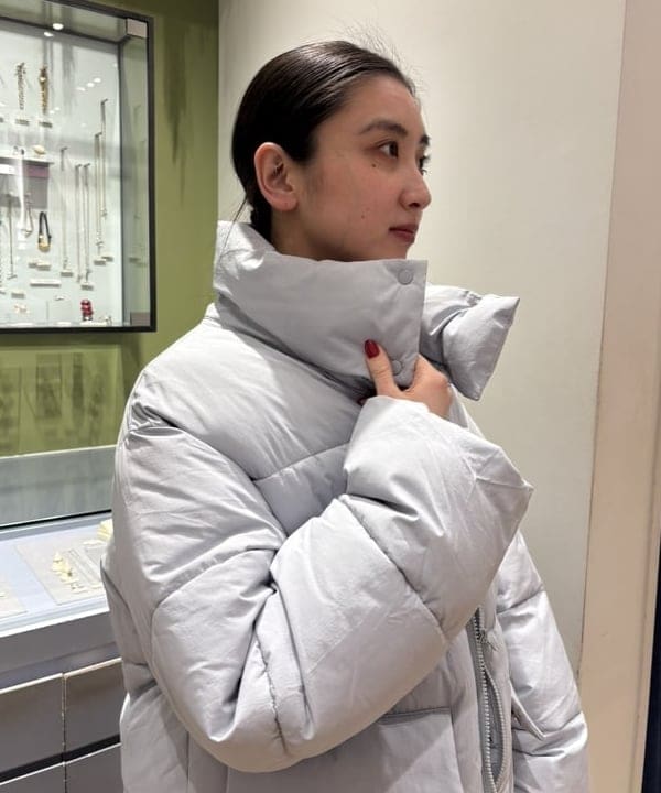 ちりこさんの「BEAMS WOMEN｜中綿 スタンドカラー ブルゾン」を使ったコーディネート